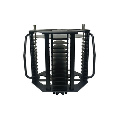 Anti-Static 12 Inch 13 Slot Silicon Metal Wafer Carrying Cassette With Handle