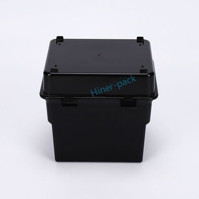 Buy Black ESD Wafer Shipping Box 6 Inch Vertical Carrier For Clean Room online manufacture