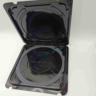 Buy Clear 8 Inch Silicon Wafer Box Container Black PET Material Wafer Shipper For Wafer Fab online manufacture
