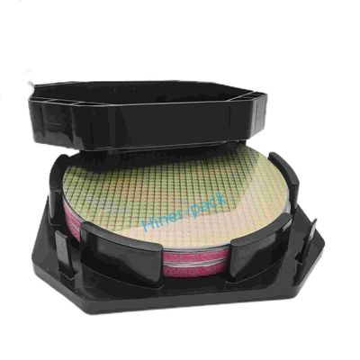 Buy Conductive PP Material Black Horizontal Wafer Shipper Cassette 300mm Wafer Carrier Box online manufacture