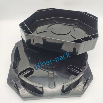 Buy Customized ODM 12 Inch Black ESD Horizontal Wafer Shipper For Secure Transportation online manufacture