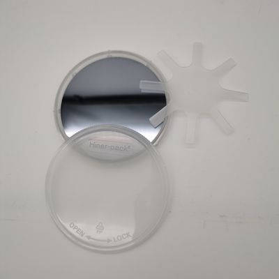 Buy Clear Polypropylene Single Wafer Carrier Set With Lid And Spring Base For Wafer Fab online manufacture