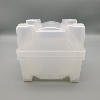 Buy 6 Inch 150mm Wafer Shipping Box PP Base Lid Cassette Set Transparent Color With High Compatibility online manufacture