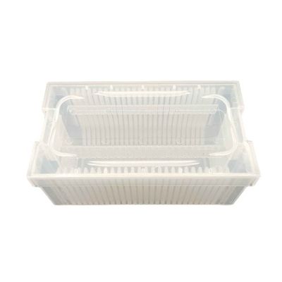 Buy 3 Inch Surface Resistance Multi Vertical Carrier With Ultra Clear PP For Wafer Shipping online manufacture