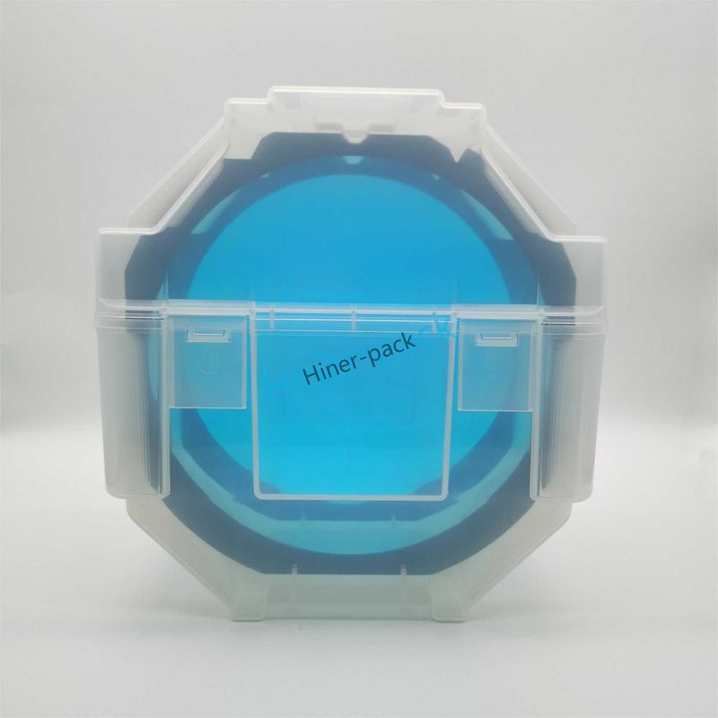 6" Or 150mm Single Wafer Carrier, Single Wafer Sample Box For Silicon, Sapphire, SiC Substrate (Screw On Lids) (Pack Of 5PCS